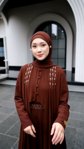 Haneen Abaya Turki Bahan Ceruty Premium