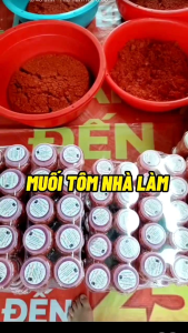 Muối ruốc (muối tôm) thơm ngon ngọt từ ruốc