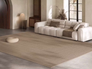 DaVee | Round Mat Rectangular Carpet Living Room Rugs Cream Color Indoor Soft Carpet Sisal pattern Area Rug Large Waterproof Carpet