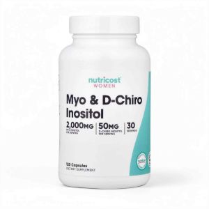 Nutricost Women Myo and D Chiro Inositol 2000 mg 50 mg 120 Capsules