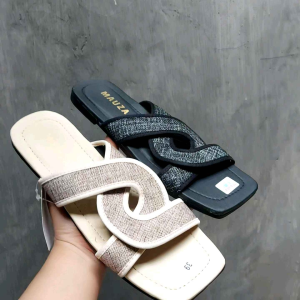Sandal Flat Cewek Simple Kekinian Termurah