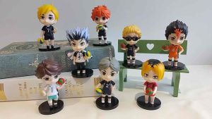 [ẢNH TỰ CHỤP] 8 mô hình Haikyu - haikyuu Vua bóng chuyền Sugawara Koshi Yu Nishinoya Kei Tsukishima Tobio Kageyama Shoyo Hinata Kenma Kozume