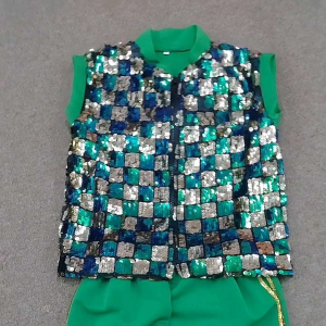 READY STOCK Kids Children Hip Hop Street Dance Jazz Dance Glittering Costume Pre-school Kindergarten Concert Dance Wear