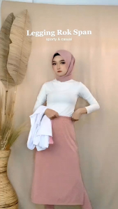 Legging Rok Span Jersey Sporty / Casual