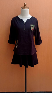 atasan wanita hitam M L cewek blouse kerja kantor kuliah black