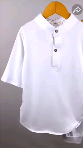 Setelan Koko Wali Putih Manasik Haji Anak Smilee Size 1-5Tahun