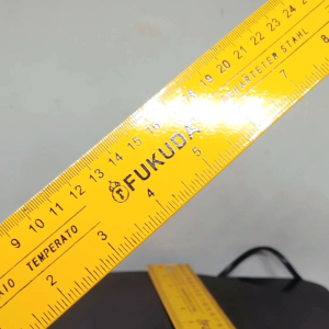 Siku Tukang Fukuda 12in 30 cm Kuning Tebal - Penggaris Siku L Jumbo Mistar Siku Meter Bangunan 30cm