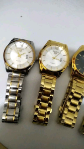 Jam Tangan Pria Rantai Stainless Steel Fitur Tanggal Aktif Anti Air Waterproof Jam Tangan Analog Mewah