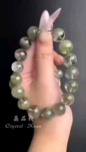 【现货】13mm 绿幽灵莫奈手串|顶级事业财运 × 贵人运 × 强气场 ✨ 13mm Green Phantom “Monet” Bracelet|Career • Wealth • Strong Aura