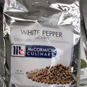 McCormick White Pepper Ground 1kg/ FOIL PACK