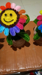 bunga hias kawat bulu matahari mix