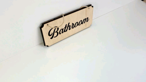 Sign Bathroom Model Gantung / Papan Tulisan Untuk Hotel Villa Resort