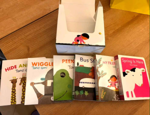 【SG Stock】Taro Gomi Featuring 6 Classic boardbooks boxed My friends/bus stop/spring is here