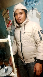 jaket winter pake rib hitam musim dingin