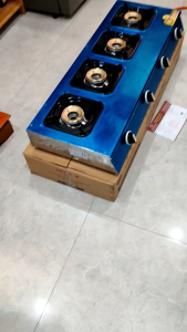 Bếp Gas 4 Họng Giá rẻ  đầu đốt bằng đồng chuyên mỳ cay  bó né  bánh xèo...