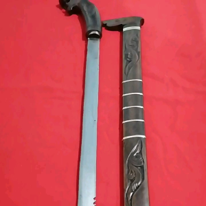 Golok Macan Barlen Panjang Motif Ukiran