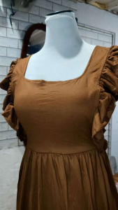 Maxi Dress | ZEA RUFFLE MAXI DRESS CAN FIT UP TO XL BODY FRAMES - Angel-Bie