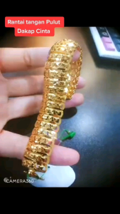 [BT5084] Zhulian Rantai tangan Pulut Dakap Cinta Emas Saduran Anti Karat/ Bracelet Plated Jewellery