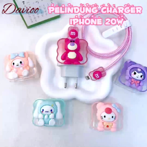 Iphone18w&20w | Pelindung Kabel Carger Pelindung Adaptor Charger Pelindung Carger Iphone Motif Cantik Lucu Bervariasi