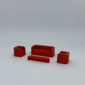 1:64 Sofa Sala Chair with Table Set Diorama for Die-cast cars Tomica Hot Wheels Mini GT 1/64 scale