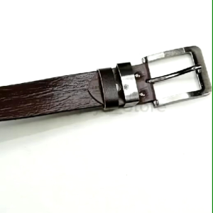 Sabuk Ikat Pinggang Pria Kulit Gesper Kulit Sapi Serat Kayu Terbaru