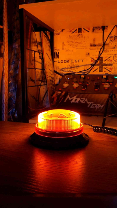 LAMPU LED ROTARY HIGH POWER BEACON 015 8 MODE MAGNET
