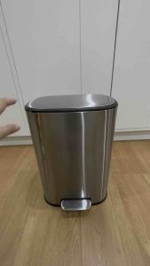 พร้อมส่ง HAFELE ถังขยะสแตนเลสสตีลแบบเหยียบระบบปิดนุ่มนวล 12 ลิตร