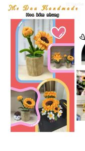 [Thành phẩm] Chậu Hoa Kẽm Nhung mini Thủ công Handmade - Làm Quà tặng - Decor Trang trí nhà cửa bàn học bàn làm việc