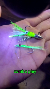 Combo play 5g Monstenkara luminous + Sabiki Tenkara gaming lure bait