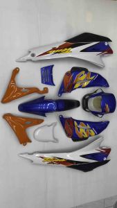 ชุดสี tena-new แฟริ่ง เทน่าตัวใหม่ tena-super ปี1999 สีน้ำเงินขาว 10ชิ้น พร้อมติดสติ๊กเกอร์