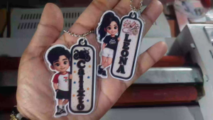 Laminated Chibi Keychain