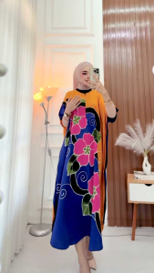 Daster lowo terbaru batik cap ld 150cm resleting depan