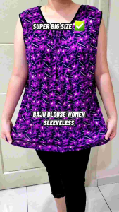Baju Batik Singlet Big Size Sleeveless