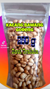 250g Kantong Plastik Kacang Bawang Goreng Renyah Gurih
