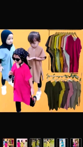 Long square Nagita anak Bahan Crinkle Airflow//Untuk Usia 3-8thn//Atasan long square anak/Baju anak long Square/baju nagita anak perempuan//Long tip square atasan anak terbaru 2023//Long square nagita anak terbaru 2023Crinkle Airflow termurah