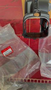 COVER / TUTUP MESIN ATAS BAWAH / SHROUD INLET EXHAUST BEAT FI ESP 2015 STARTER KASAR ORIGINAL