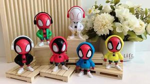 Mô hình Spider Man Spiderman Peter Parker Miles Morales Spidergirl Gwen Stacy Người nhện Du hành đa vũ trụ nhện mới