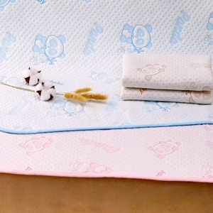 4 Layers Baby Cotton Changing Mat 70x90cm | Premium Washable Waterproof Mat | Baby Mat Soft Breathable Waterproof Absorb Incontinence Urine Bed Pad Sheet Mattress Protector