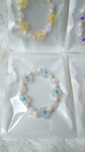 Gelang Manik Flower Mix Lampion - Gelang Manik Anak-Anak - Gelang Viral - Gelang Motif - DIY - Gelang Manik Kekinian - Gelang Korea - Gelang Aesthetic