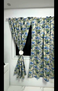 7ft contiza non ring curtain (suksukan) geena fabric 3in1 & 1 pc