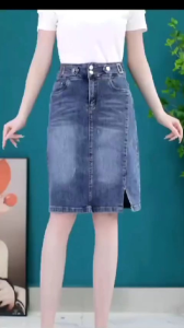 Rok Jeans Strect JOa Pendek Korea Styledengan Variasi Pinggang