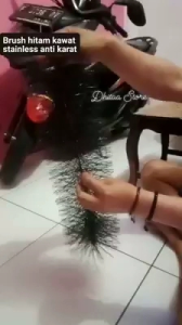 Filter Brush  Media fiter kolam Warna Hitam panjang 20cm 40cm 60cm