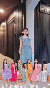FRANCINE PRINTED DRESS FOR ALANGAN 7-10 YRS OLD