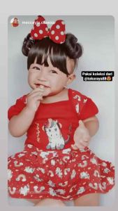 [SDR-RF40] TOKO RAYA 88 Setelan Dress Bayi 3 - 18 Bulan RED FOREST Unicorn Pelangi Baju Rok Anak Perempuan Daily Outfit Balita Cewek Harga Termurah Terlaris Original Lucu Elegan Halus Lembut Adem Berkualitas