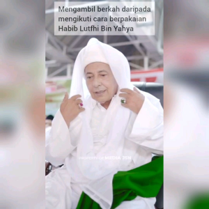 SORBAN ALMAS PUTIH POLOS | SORBAN HABIB LUTHFI