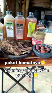 Paket Hemat 1 Liter: SARIPATI PINANG ORI & KUPER EXTRA KUDA LAUT & Gula Aren Semut Herbal