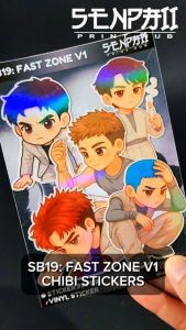 SB19: FAST ZONE CHIBI STICKERS | STICKER PAPER | VINYL STICKER | WATERPROOF
