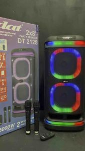 Speaker Portable DAT 2128 Party Series Original Double 8 Inch