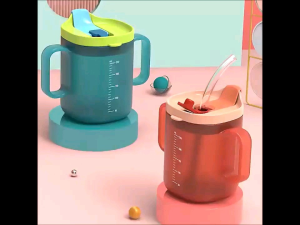 Sakumini Training Duckbill Straw Cup Gelas Minum Sedotan Anak
