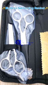 Biutte.co Set Gunting Rambut Sasak dan Flat Hairdressing Scissors - CL37